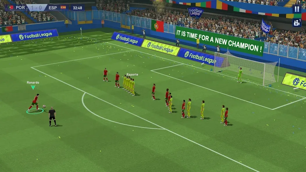 Football League 2024 (Футбольная Лига 2023) [МОД: Меню, Бесконечные монеты и Открытые уровни] Screenshot 4