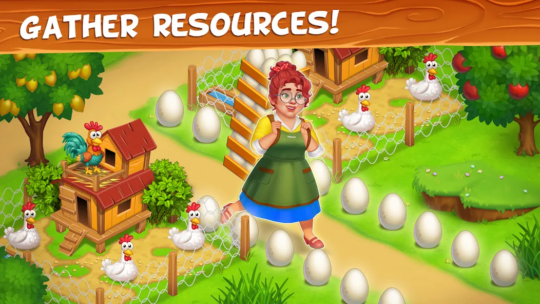 Farm Town - Family Farming Day (Фарм Таун) [МОД: Много монет, Открытые уровни и Мега MOD] Screenshot 3