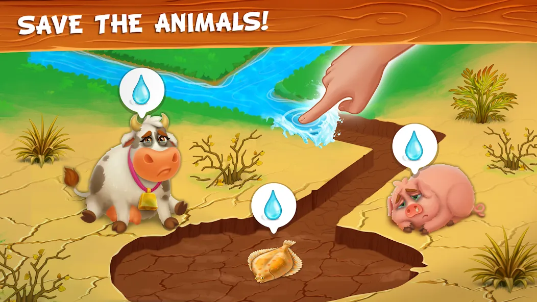 Farm Town - Family Farming Day (Фарм Таун) [МОД: Много монет, Открытые уровни и Мега MOD] Screenshot 5