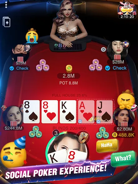 Holdem or Foldem - Texas Poker (Холдем или Фолдем) [МОД: Много денег, Монет и Все открыто] Screenshot 2
