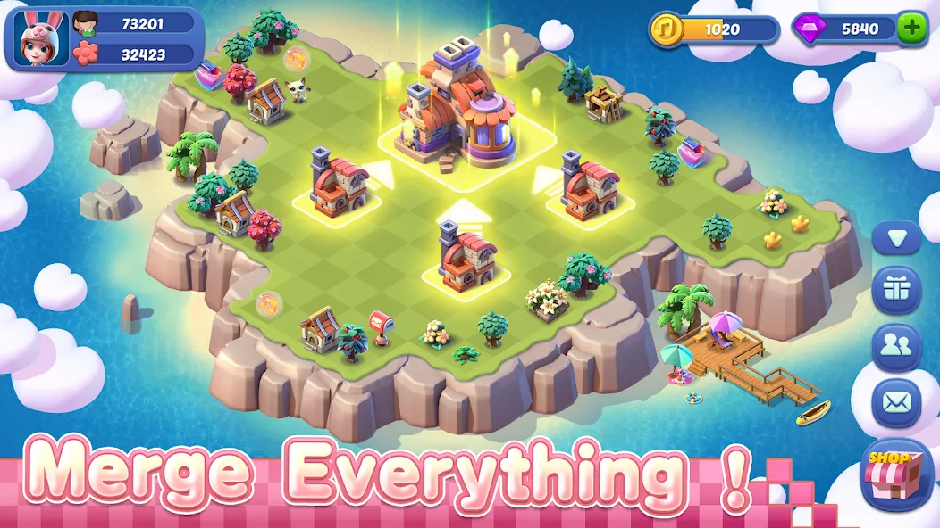 Mergical-Fun Match Island Game (Мерджикал) [МОД: Много монет, Открытые уровни и Мега MOD] Screenshot 4