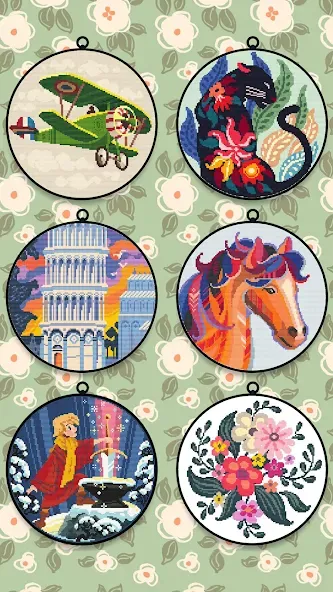 Cross Stitch Club (Кросс Стич Клуб) [МОД: Бесконечные деньги, Монеты и Мега MOD] Screenshot 1