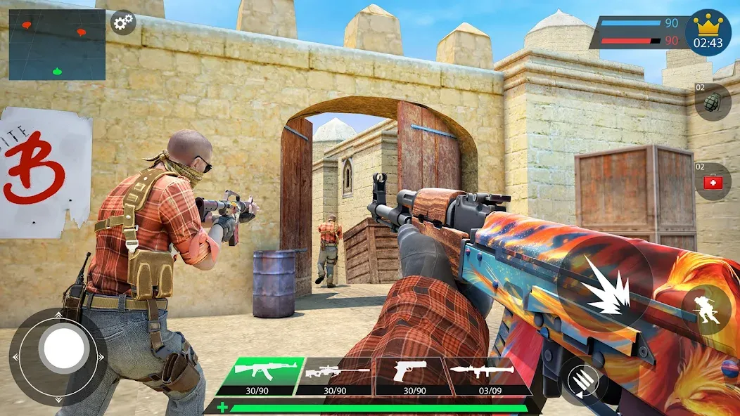 Commando Gun Shooting Games 3D [МОД: Бесконечные деньги, Монеты и Мега MOD] Screenshot 2