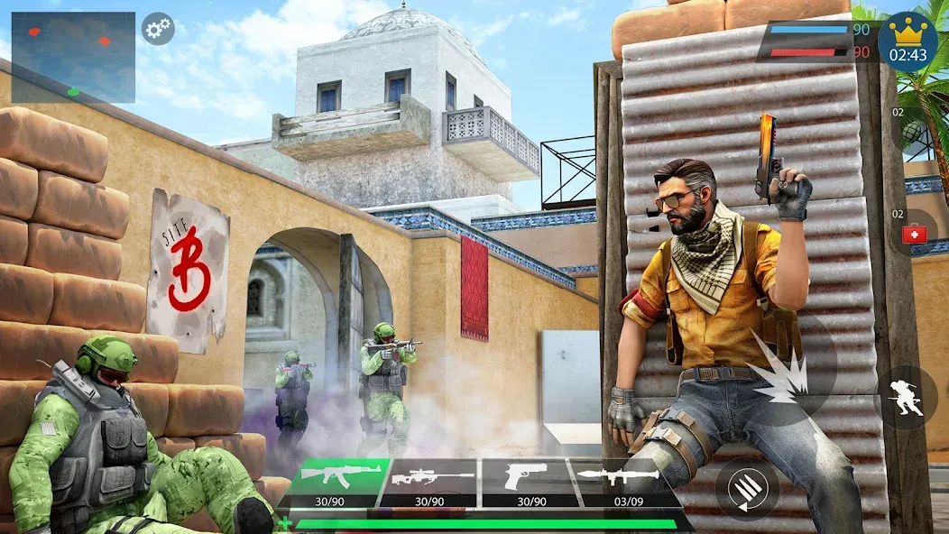 Commando Gun Shooting Games 3D [МОД: Бесконечные деньги, Монеты и Мега MOD] Screenshot 3