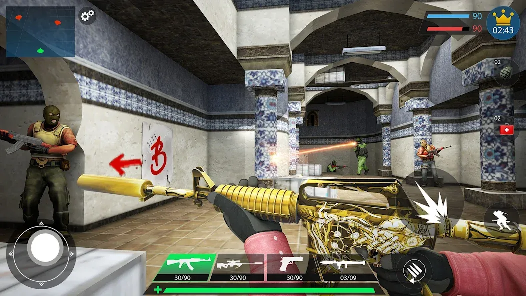 Commando Gun Shooting Games 3D [МОД: Бесконечные деньги, Монеты и Мега MOD] Screenshot 4