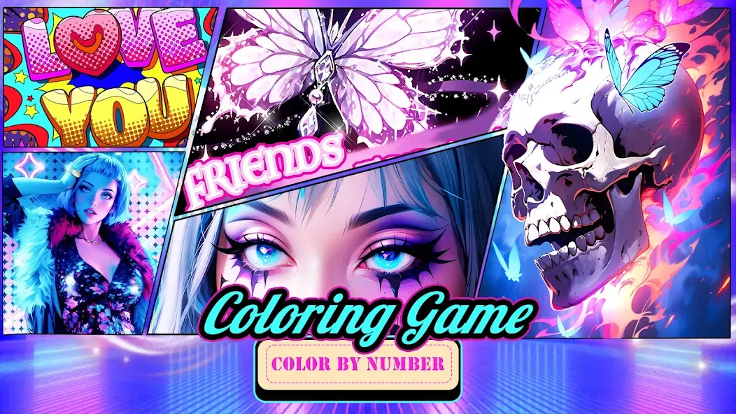 Coloring Games-Color By Number [МОД: Все открыто, Дополнительные деньги и Меню MOD] Screenshot 1