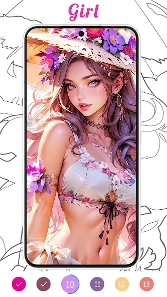 Coloring Games-Color By Number [МОД: Все открыто, Дополнительные деньги и Меню MOD] Screenshot 3