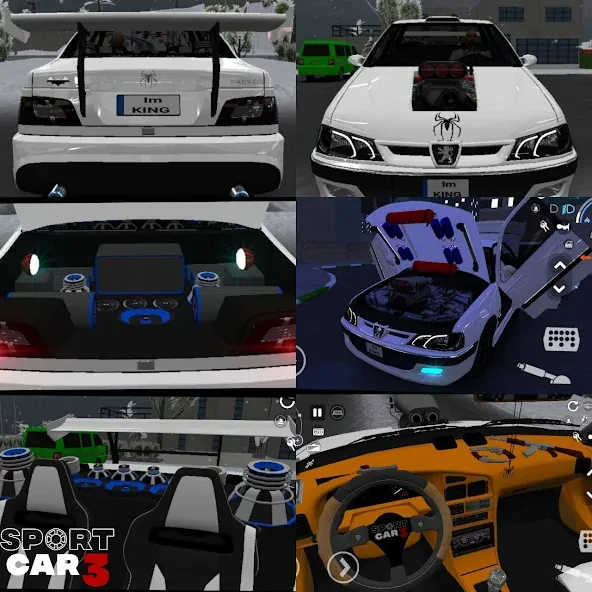 Sport car 3 : Taxi & Police - (Спорткар 3) [МОД: Бесконечные деньги, Монеты и Мега MOD] Screenshot 1
