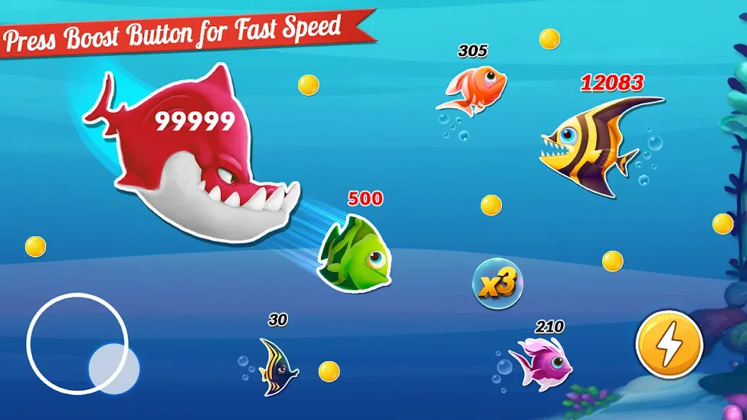 Fish.IO Fish Games Shark Games (Фиш Ай О Фиш Геймс Шарк Геймс) [МОД: Много денег, Монет и Все открыто] Screenshot 1
