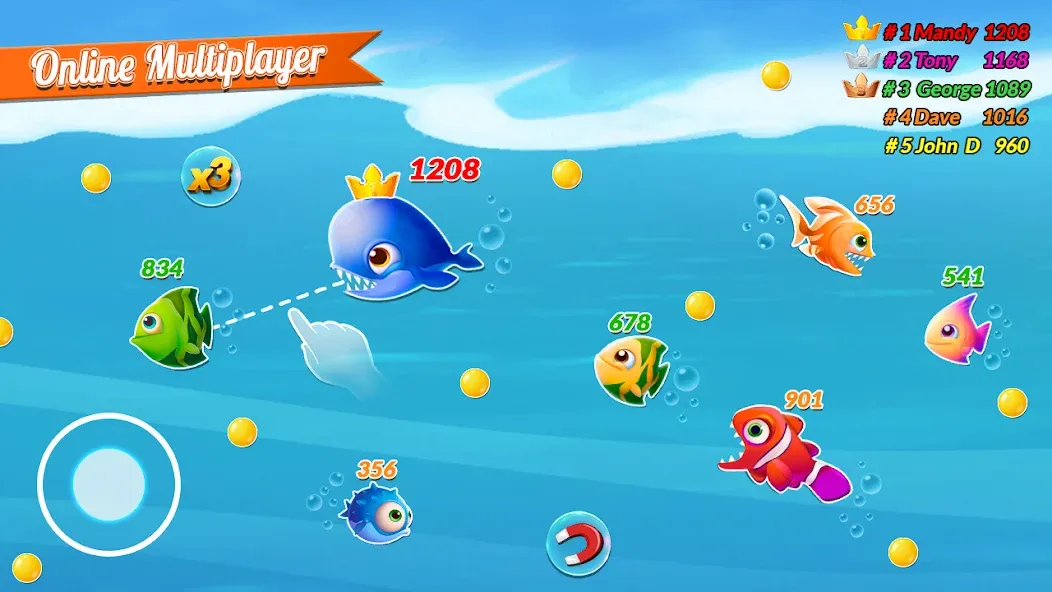 Fish.IO Fish Games Shark Games (Фиш Ай О Фиш Геймс Шарк Геймс) [МОД: Много денег, Монет и Все открыто] Screenshot 2