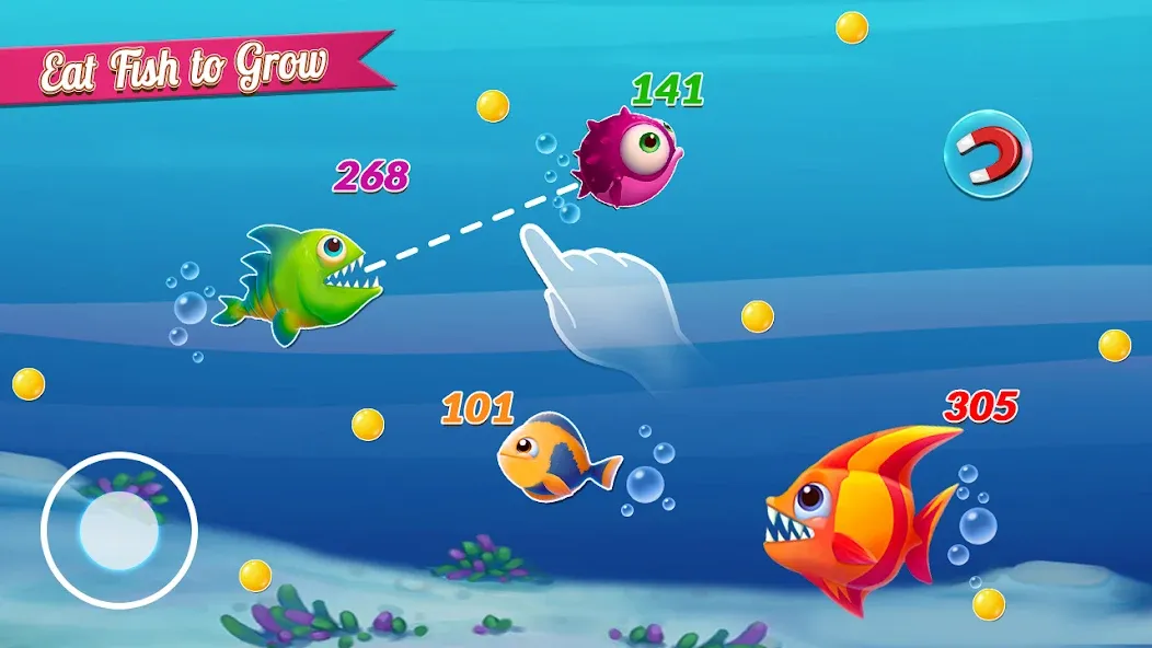 Fish.IO Fish Games Shark Games (Фиш Ай О Фиш Геймс Шарк Геймс) [МОД: Много денег, Монет и Все открыто] Screenshot 5