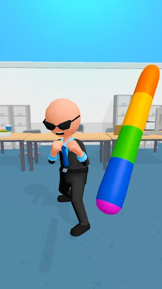 Crazy Office — Slap & Smash [МОД: Много денег, Монет и Все открыто] Screenshot 1