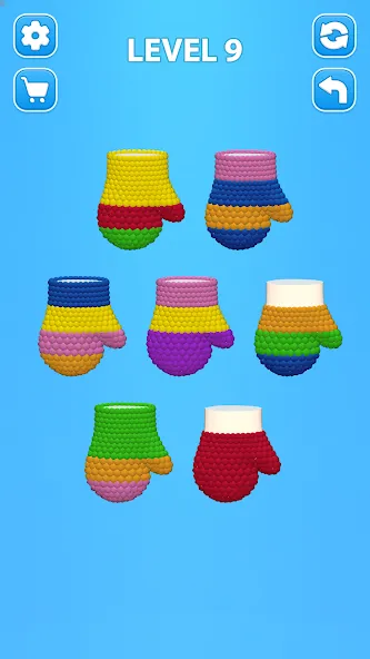 Cozy Knitting: Sorting games (Кози Ниттинг) [МОД: Много денег, Монет и Все открыто] Screenshot 2