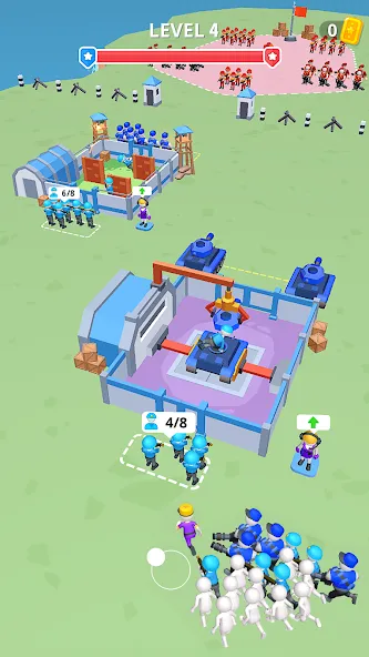Army War Camp—Battle Game [МОД: Меню, Бесконечные монеты и Открытые уровни] Screenshot 4