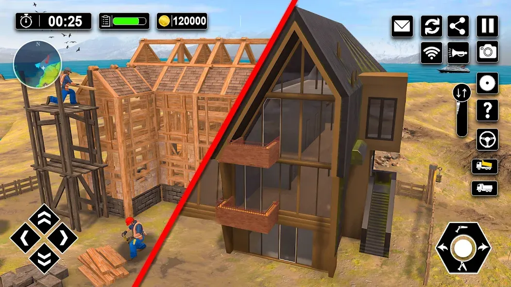 Wood House Construction Game [МОД: Много монет, Открытые уровни и Мега MOD] Screenshot 4