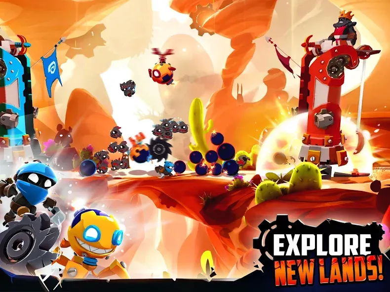 Badland Brawl (Бэдлэнд Броул) [МОД: Меню, Бесконечные монеты и Открытые уровни] Screenshot 3