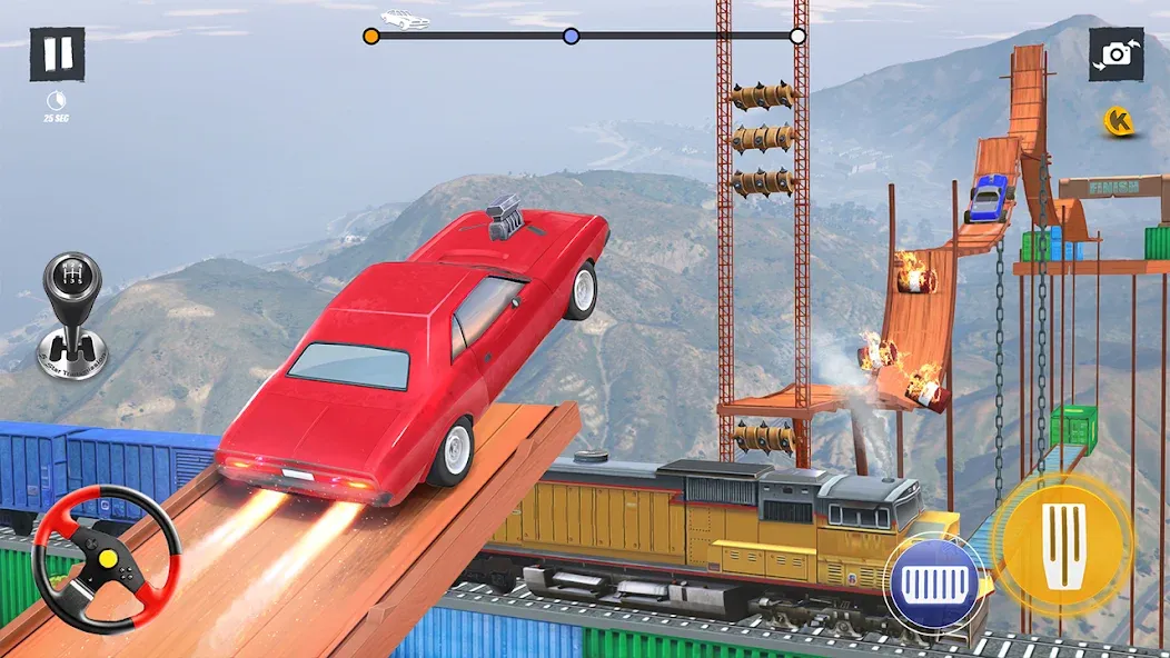 Car Stunt Games 3D Car Games [МОД: Много монет, Открытые уровни и Мега MOD] Screenshot 1