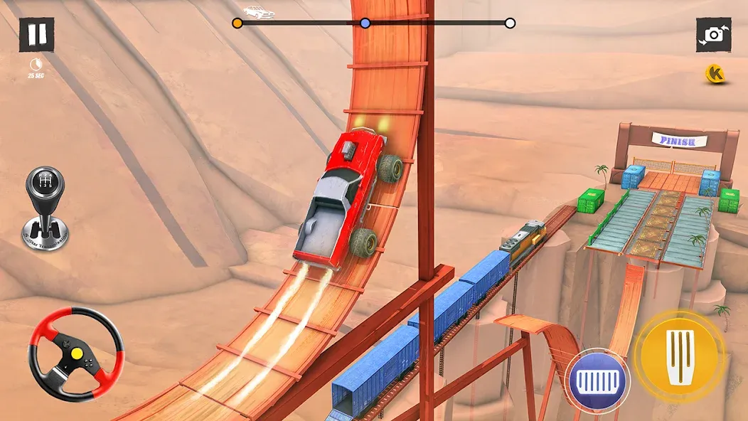 Car Stunt Games 3D Car Games [МОД: Много монет, Открытые уровни и Мега MOD] Screenshot 5