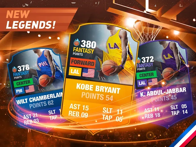Basketball Fantasy Manager NBA [МОД: Бесконечные деньги, Монеты и Мега MOD] Screenshot 4