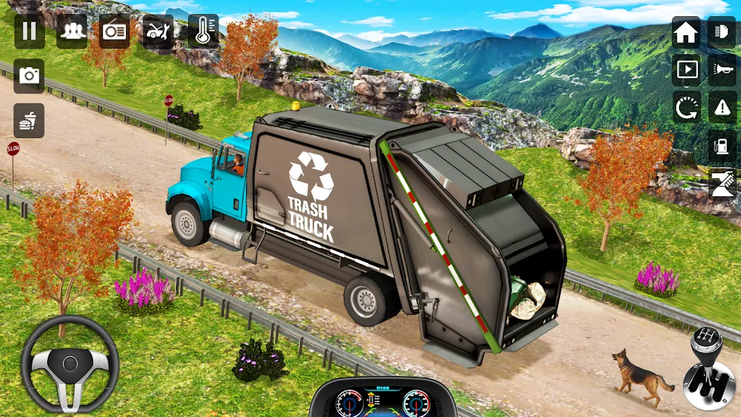 Trash Truck Games Simulator 3D [МОД: Бесконечные деньги, Монеты и Мега MOD] Screenshot 2