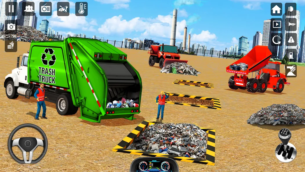 Trash Truck Games Simulator 3D [МОД: Бесконечные деньги, Монеты и Мега MOD] Screenshot 3