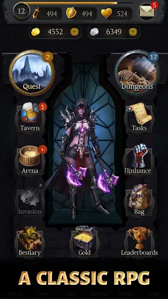 Age of Revenge: Turn Based RPG (Эйдж оф Ревендж) [МОД: Много монет, Открытые уровни и Мега MOD] Screenshot 1