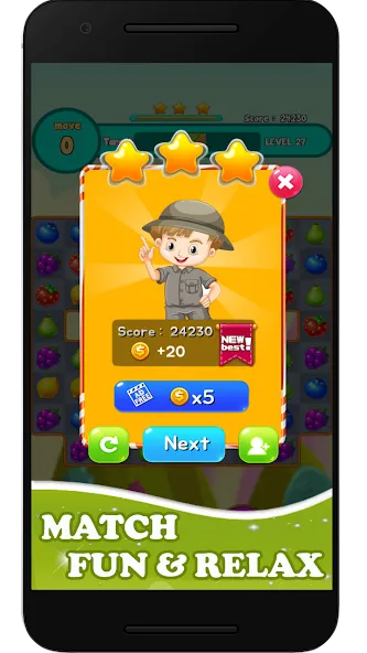 Fruits Mania 2024 (Фрутс Мания 2023) [МОД: Много монет, Открытые уровни и Мега MOD] Screenshot 1