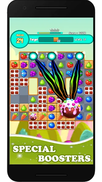 Fruits Mania 2024 (Фрутс Мания 2023) [МОД: Много монет, Открытые уровни и Мега MOD] Screenshot 3