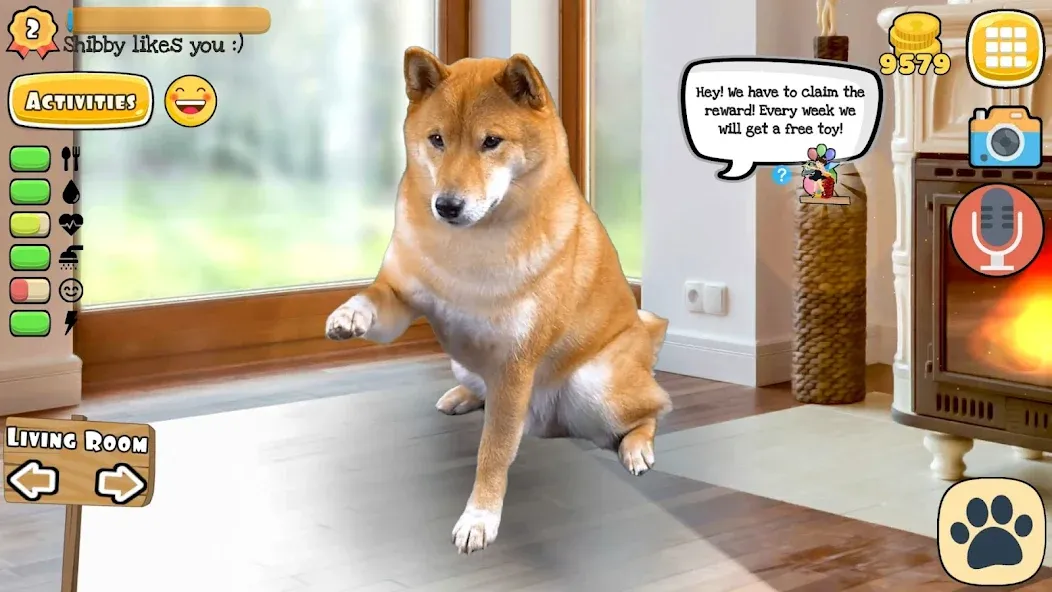 Adopt a pet : Corgi Games (Риал Петс бай Фруви) [МОД: Деньги, Монеты и Меню MOD] Screenshot 2