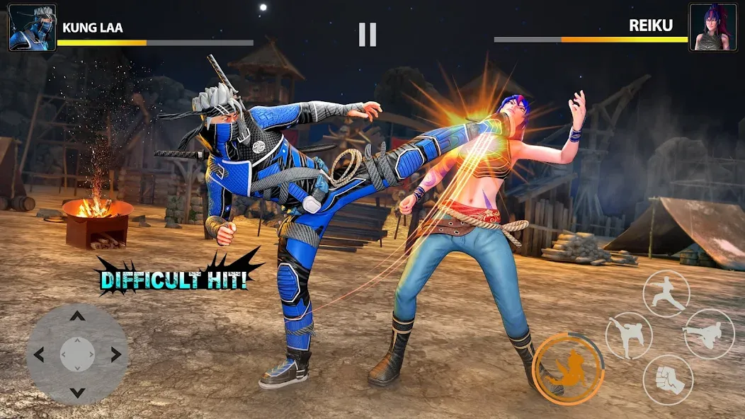 Ninja Clash: Karate Fighters (Ниндзя Мастер) [МОД: Бесконечные деньги, Монеты и Мега MOD] Screenshot 5