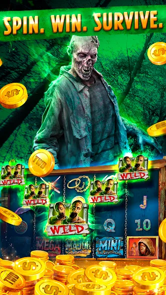 The Walking Dead Casino Slots (Зе Вокинг Дед Казино Слотс) [МОД: Все открыто, Дополнительные деньги и Меню MOD] Screenshot 3