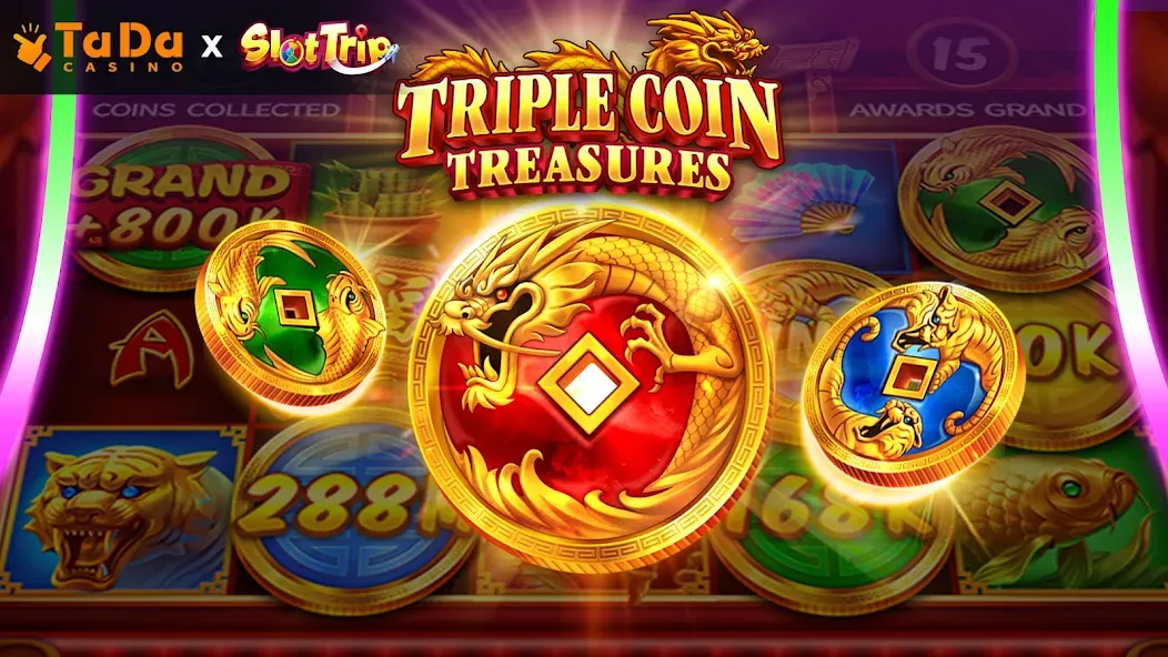 SlotTrip Casino - TaDa Slots (СлотТрип) [МОД: Много денег, Монет и Все открыто] Screenshot 1