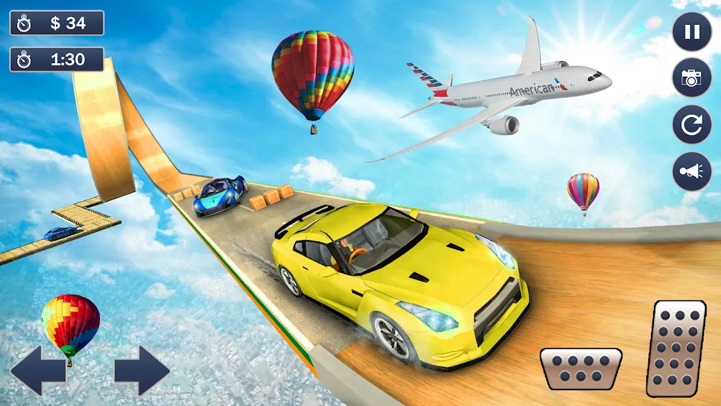 Ramp Car Game - Car Stunt (Рамп Кар Гейм) [МОД: Все открыто, Дополнительные деньги и Меню MOD] Screenshot 5