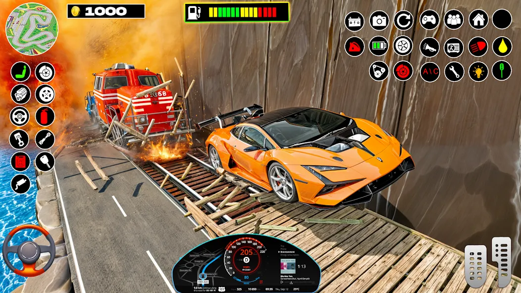 Rampa Car Game: GT Car stunts (Мега Рэмпс) [МОД: Меню, Бесконечные монеты и Открытые уровни] Screenshot 1