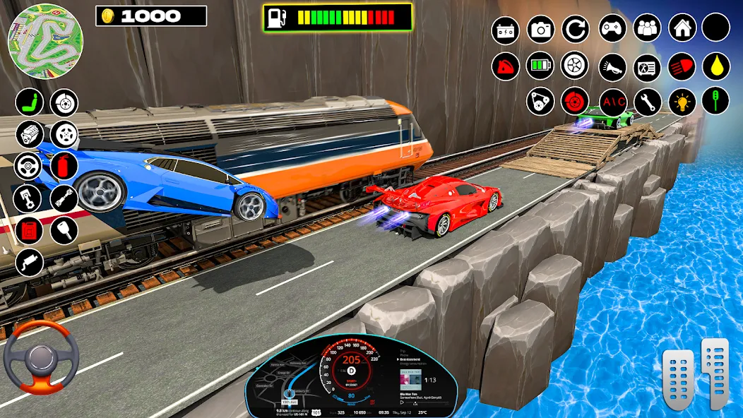 Rampa Car Game: GT Car stunts (Мега Рэмпс) [МОД: Меню, Бесконечные монеты и Открытые уровни] Screenshot 2