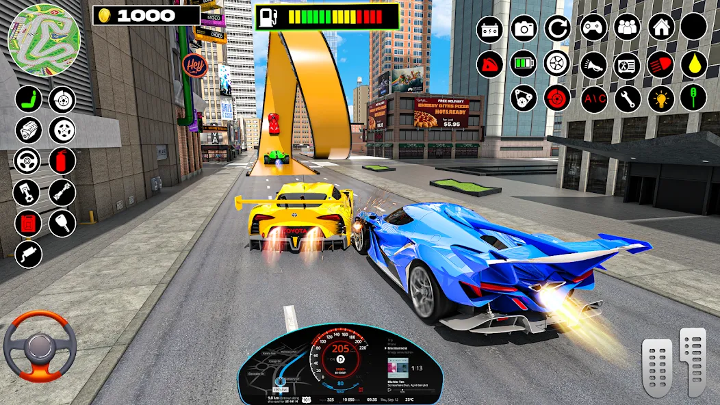 Rampa Car Game: GT Car stunts (Мега Рэмпс) [МОД: Меню, Бесконечные монеты и Открытые уровни] Screenshot 4