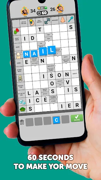 Wordgrams - Crossword & Puzzle (Вордграмс) [МОД: Все открыто, Дополнительные деньги и Меню MOD] Screenshot 1