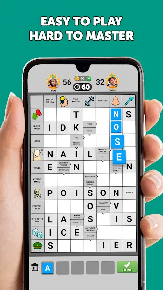 Wordgrams - Crossword & Puzzle (Вордграмс) [МОД: Все открыто, Дополнительные деньги и Меню MOD] Screenshot 2