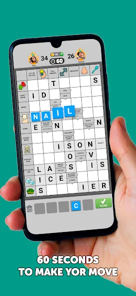 Wordgrams - Crossword & Puzzle (Вордграмс) [МОД: Все открыто, Дополнительные деньги и Меню MOD] Screenshot 5