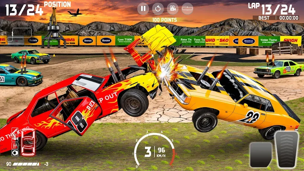 Demolition Derby: Car Games [МОД: Много денег, Монет и Все открыто] Screenshot 1
