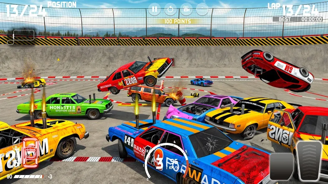 Demolition Derby: Car Games [МОД: Много денег, Монет и Все открыто] Screenshot 2