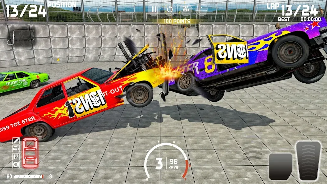 Demolition Derby: Car Games [МОД: Много денег, Монет и Все открыто] Screenshot 5
