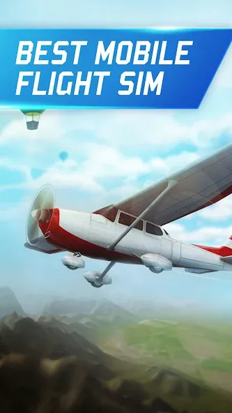 Flight Pilot: 3D Simulator [МОД: Меню, Бесконечные монеты и Открытые уровни] Screenshot 2