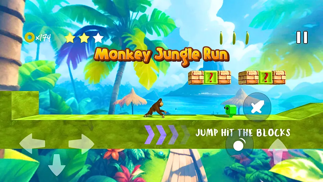 Monkey jungle run kong gorilla [МОД: Много монет, Открытые уровни и Мега MOD] Screenshot 2