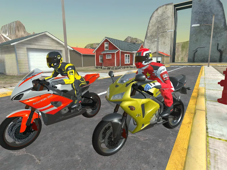 Moto bike Driving: Mega Ramp [МОД: Деньги, Монеты и Меню MOD] Screenshot 2