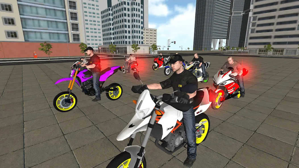Bike Driving: Police Chase [МОД: Бесконечные деньги, Монеты и Мега MOD] Screenshot 1