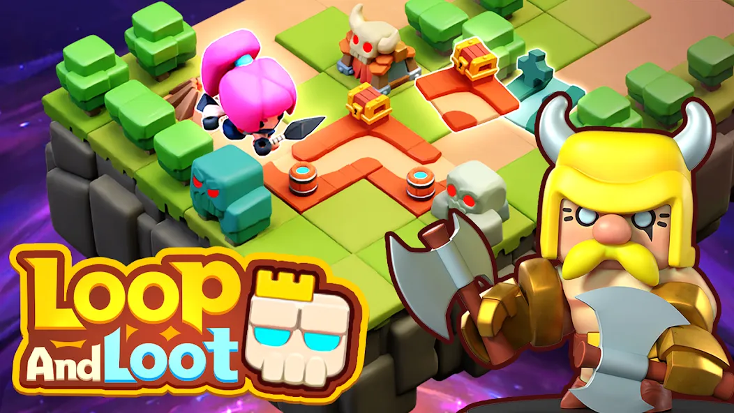 Loop & Loot™: Merge RPG (Покет Квест) [МОД: Бесконечные деньги, Монеты и Мега MOD] Screenshot 1