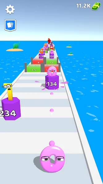 Merge Number Run (Мрдж Намбер Ран) [МОД: Много денег, Монет и Все открыто] Screenshot 1