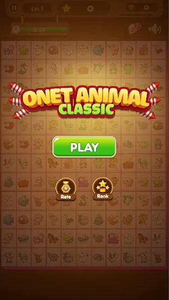 Onet Connect Animal Game (Онет Соединить Животные игра) [МОД: Все открыто, Дополнительные деньги и Меню MOD] Screenshot 1