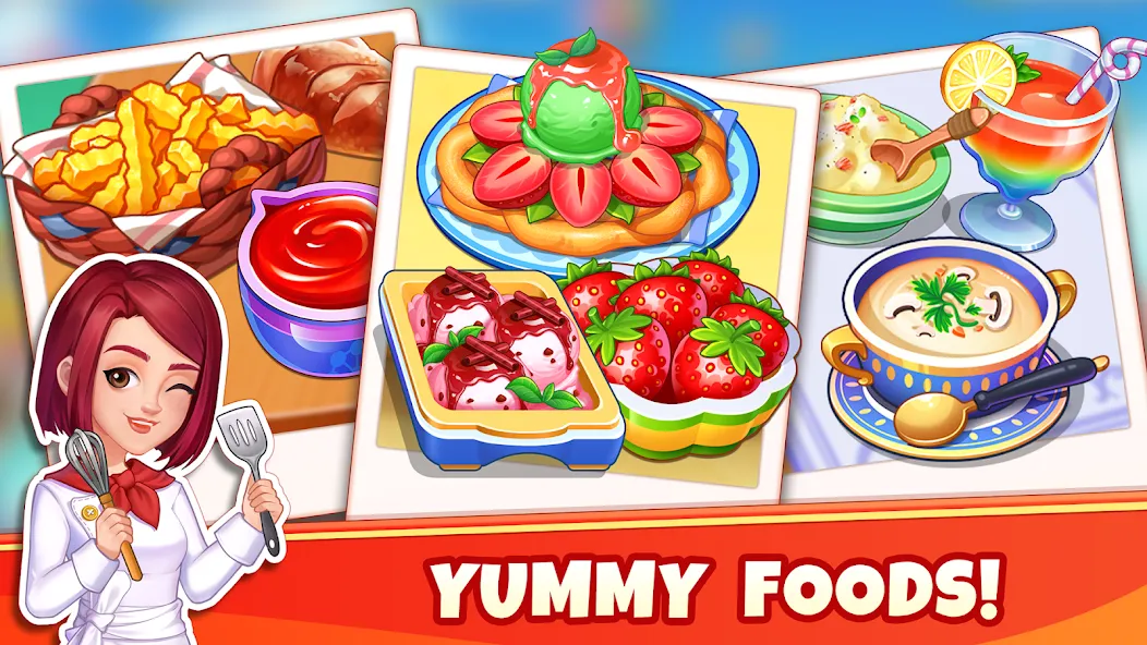 Cooking Wonder-Restaurant Game (Кукинг Вондер) [МОД: Меню, Бесконечные монеты и Открытые уровни] Screenshot 1